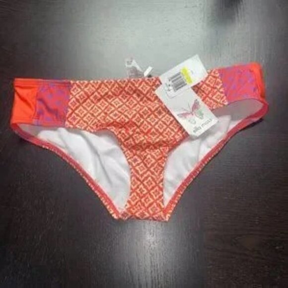 🔥🔥SALE🔥🔥ELLA MOSS Sun Tile Mixed Media Printed Brief Bikini Swim Bottoms NWT - Picture 4 of 5